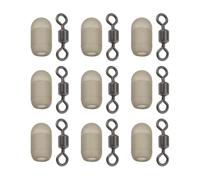 Briny River 20 Cuentas Antienredos con Tope Giratorio de Tamaño Mediano Adecuadas para Líneas de hasta 0,3 Mm