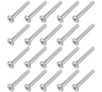 Briny River 20 Pernos de Conexión para Muebles M8 X 60 Mm Pernos Hexagonales para Muebles Aire Acondicionado Sistemas Eléctricos