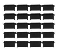 Briny River 20 tapas mini HDMI antipolvo de silicona HDMI hembra para TV y computadora, color negro