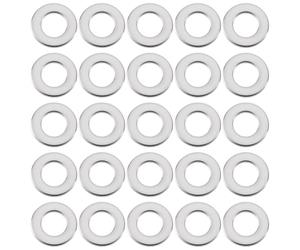 Briny River 200pcs Arandelas Planas de Acero Inoxidable M8 de 8x12x0,2 Mm para Coches Motocicletas Y Muebles A Control Remoto