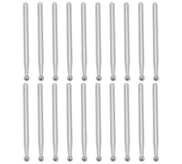 Briny River 20pcs Juego de Fresas Esféricas de Diamante de 3x3mm Brocas de Cabeza Esférica de Diamante #150 45mm de Longitud Para Pulido de Cerámica