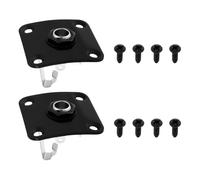 Briny River 2Pcs 1/4 Ausgang Jack Platte Eingang Jack Socke 35x25x1 0mm 6,35mm Kompatibel mit Les Paul Schwarz