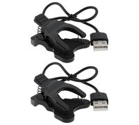 Briny River 2pcs Clips de Cargador USB para Reloj Inteligente de 2 Pines Y 4 Mm para Pulseras Cargadores Y Adaptadores de Corriente.