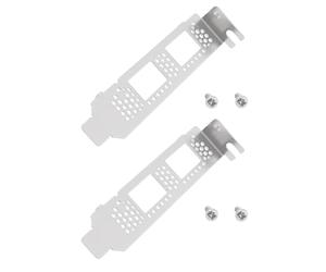 Briny River 2pcs Soportes de Perfil Bajo para Tarjetas de Red Compatible con Mellanox MCX4121A-ACAT ConnectX-4 LX 25GbE Ethernet