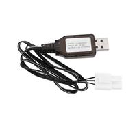 Briny River 2S LiFe 6.4V 600mA USB a EL4.5-3P Cable de carga para la mayoría de modelos de control remoto de coches, camiones, lanchas rápidas