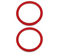 Briny River 2X Embellecedor de Anillo para Botón de Arranque Y Parada de Coche Compatible con BMW Serie 3 E90 E92 2005-2012 Color Rojo