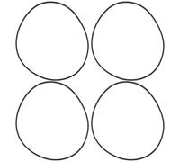 Briny River 4 correas de corte cuadrado de 240 mm de longitud y 1,2 mm de diámetro para unidad de CD o DVD