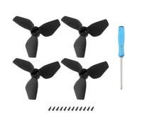 Briny River 4 hélices negras de repuesto de liberación rápida con tornillos y llave compatibles con dron DJI Neo