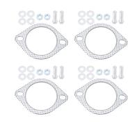 Briny River 4 Juntas de Brida de Escape de 3" con Perno Compatible con Ford Focus ST RS ST225 05-12