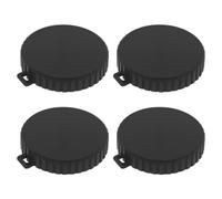 Briny River 4 tapas protectoras de silicona para lente de cámara compatible con Osmo Action 5pro 4 3, color negro, 3,5 x 3,9 x 0,7 cm