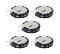 Briny River 5 Supercondensadores Tipo V de 1,5 F Y 5,5 V de 19 X 5 Mm Adecuados para Pequeños Electrodomésticos.