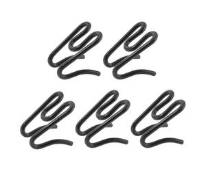 Briny River 5x Eslabones Adicionales de Metal para Collar de Adiestramiento Canino Cadena de Estrangulación para Collar de Púas de 2,25 Mm Color Negro