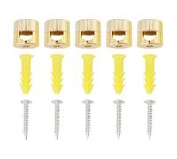 Briny River 5x Ganchos Tipo Gancho para Lámparas de Techo Cables Textiles Cables de Lámpara de PVC Soporte de Cable de Montaje en Superficie para Cables de Tela de Menos de 7,8 Mm/0,31"(Dorado)