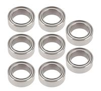 Briny River 8 rodamientos de rueda de coche R168Z RC 1/4 x 3/8 x 1/8 compatibles con MJX Hyper Go 1/16 H16BM 14301 14302 H14BM H16GT H16DR 16207 16208 16209