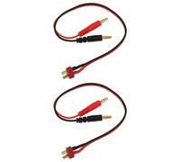 Briny River Cable de Carga con Conector Banana de 4 Mm A Conector T de 2 Piezas 30 Cm Compatible con Carga de Batería RC