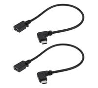 Briny River Cable Mini USB Hembra A Tipo C Macho (2 Unidades) para Minicámaras de Tablero Y Otros Dispositivos Mini USB (Solo para Carga)