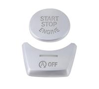 Briny River Cubierta del Botón del Interruptor de Arranque Y Parada del Motor del Coche con Adhesivo Compatible con BMW Serie 5 F10 F18 2011-2017