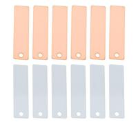 Briny River Juego de 12 ánodos de Zinc Y Cobre Electrodos de Batería (45 X 12 X 0,3 Mm) para Lámpara Pequeña Reloj Despertador