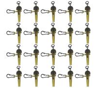 Briny River Juego de 20 bordes semifijos en espiral para pesca de carpas, color verde