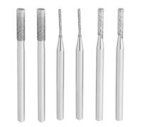 Briny River Juego de 30 brocas de diamante de grano 120 de 1/8 pulgadas, 1 mm, 2 mm, 3 mm de diámetro, taladro de diamante galvanizado para rocas, conchas de vidrio marino, agujeros de perforación de