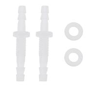 Briny River Juego de 4 accesorios de manguera de plástico de doble extremo 4-M6-4 de 4 mm con junta para manguera de diámetro interior de 4 mm, adaptador de empalme de unión hexagonal para