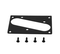 Briny River Marco de Montaje para Pastillas de Puente de Guitarra Compatible con Telecaster Tele Guitarras de 77 X 50 Mm (negro)