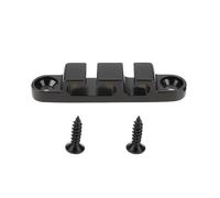 Briny River Retenedor negro de 3 cuerdas para bajo eléctrico para sostener 3 cuerdas en la cabeza de bajo eléctrico de 4 cuerdas