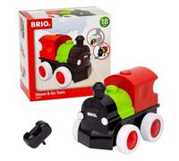 BRIO - 30411 Push & Go Zug mit Dampf | Spielzeug für Kleinkinder AB 18 Monate