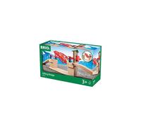 Brio 33757 Puente de elevacin - Accesorio de trenes de juguete interesantes | Incluye pista de madera | Ideal para nios de 3 aos en adelante | Mad