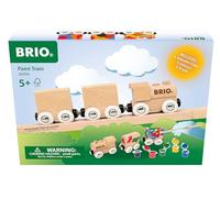 BRIO - 36006 Holzzug Zum Anmalen | Individuell gestaltbare DIY-Spielzeugeisenbahn aus Holz für Kinder AB 5 Jahren