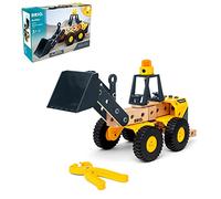 BRIO Builder 34598 Volvo - Vehículo de construcción Fuerte con Pala de Carga móvil, dirección articulada y módulo de luz, Recomendado para niños a Partir de 3 años