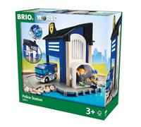Brio - Kit Tren Juguete Comisaría | Juguetes Niños 3 Años O Más | Tren Juguete Con Motor De Tracción | Bloques Construccion Ferrocarril | Regalos Niños 3 Años Con 5 Piezas Construccion
