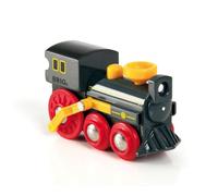 BRIO - Locomotora de Vapor Antigua (33617) | Tren de madera Locomotora de vapor antigua, para niños a partir de 3 años, como juguete de madera y para ampliar el circuito.