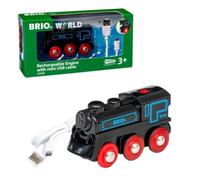 BRIO Locomotora negra con batería y cargador USB