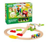 BRIO - Mi Primer Kit avanzado (33727) | Set de tren de madera Mi primer kit, para niños a partir de 18 meses, durante el juego ferroviario, para ampliar el circuito.