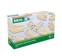 BRIO - Pack de ampliación de vías Mediano (33402) | Accesorio para tren de madera Pack de ampliación de vías mediano, para niños a partir de 3 años, para crear escenas de juego.
