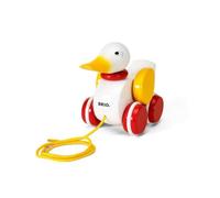 BRIO - Pato de arrastre,juegos para Empujar y caminar in Madera, Edad 12+ Meses