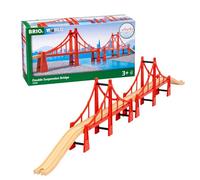 33683 Puente colgante doble, Ferrocarril rojo/Marrón, Rastrear, Niño/niña, 3 año(s), Rojo