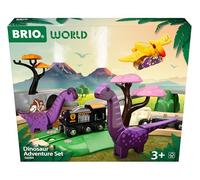 BRIO® WORLD Ferrocaril de madera Juego de aventuras con dinosaurios