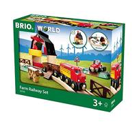 BRIO - Set de Ferrocarril de la Granja, Ferrocarriles, Set de Construcción, Tren Juguete, Juguetes Niños 3 Años o más, Juegos Educativos 3 Años