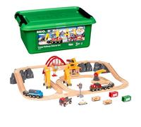 Brio Set Deluxe de Ferrocarril y Transporte de Carga, Tren juguete, Juegos educativos 3+ años