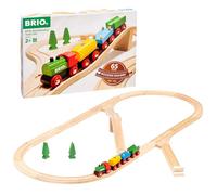 BRIO - Set ferroviario del 65°Aniversario, Accesorios Circuito de Tren, 32 Piezas, Mi Primer Circuito del Tren, Edad 24+ Meses
