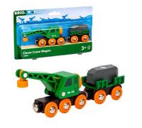 BRIO - Vagón-grúa con Remolque (33698)