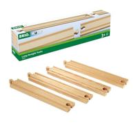 Brio – Set de vías de madera Largo Recto – Juguete infantil 3+