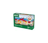 BRIO World 33388 - Set de 4 piezas de cruce de ferrocarril | Tren de madera divertido e interactivo para ni os | Potencia la creatividad y la mot