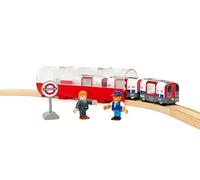 BRIO World - 36085 Trains of The World Londoner U-Bahn mit Licht und Sound | Spielzeugzug mit Licht & Sound für Kinder AB 3 Jahren