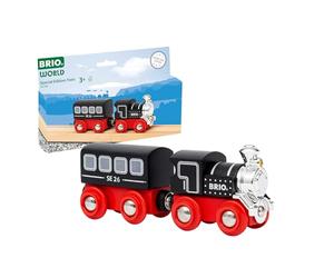 BRIO World 36140 - Tren de edición Especial 2026 (Locomotora de Vapor de Madera y Carro) - Tren de Juguete en edición Limitada - Solo Disponible en 2026 - Juguetes a Partir de 3 años