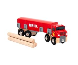 BRIO World - Camiòn maderero, Accesorio Tren de Madera +3 años, para niños | Accesorio para tren de madera Camiòn maderero, para niños a partir de 3 años, en circuitos de madera, como juguete de madera.