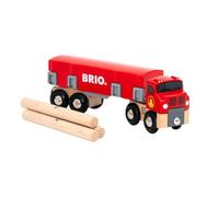 BRIO World - Camiòn maderero, vehículos y Juegos en Madera, 6 Piezas, Edad 3+ Años
