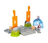 BRIO WORLD - Cruce de Peligro Smart Tech Sound, Accesorios para Circuito de Tren BRIO, aplicación, locomotora y tùneles de acciòn para programar y personalizar los sonidos y colores, 5Piezas, 3+ Años